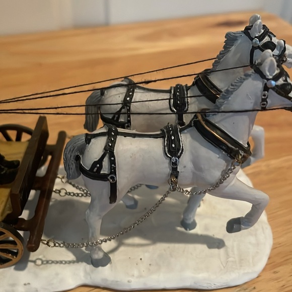 Vintage Lemax Halloween Spooky Town J Gaston Undertaker Horse and Carraige-EUC - Picture 16 of 17